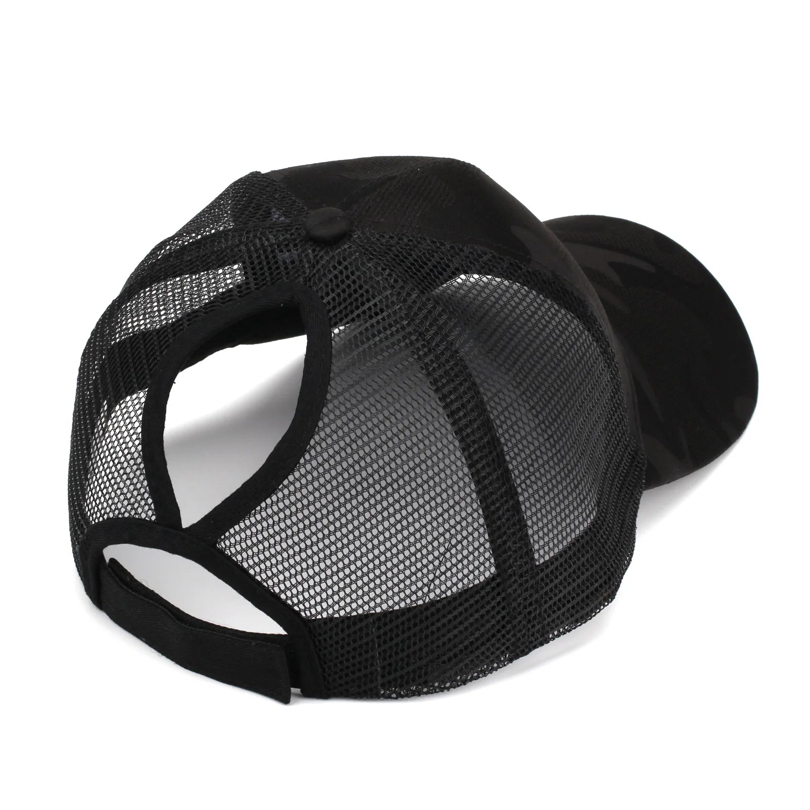 Women's Breathable Ponytail Mesh Baseball Cap with Adjustable Fit for Outdoor Casual Style