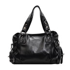 Large Capacity PU Leather Hobo Tote Bag with Soft Shoulder Design