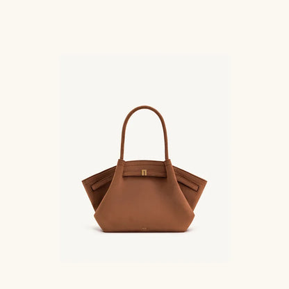 Structured Dumpling Tote Bag with Top Handle Large Capacity Design