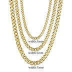 Classic Cuban Link Chain Necklace for Punk Grunge and Streetwear Styling