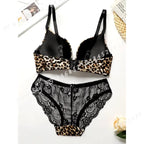 Dusty Plum Smooth Contour Bra and Floral Lace Panty Set