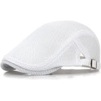 Breathable Mesh Ivy Flat Cap Adjustable Cotton Casual Vintage Driving Streetwear Hat