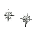 Celestial Star Stud Earrings With Alternative Gothic Statement Sparkle Design
