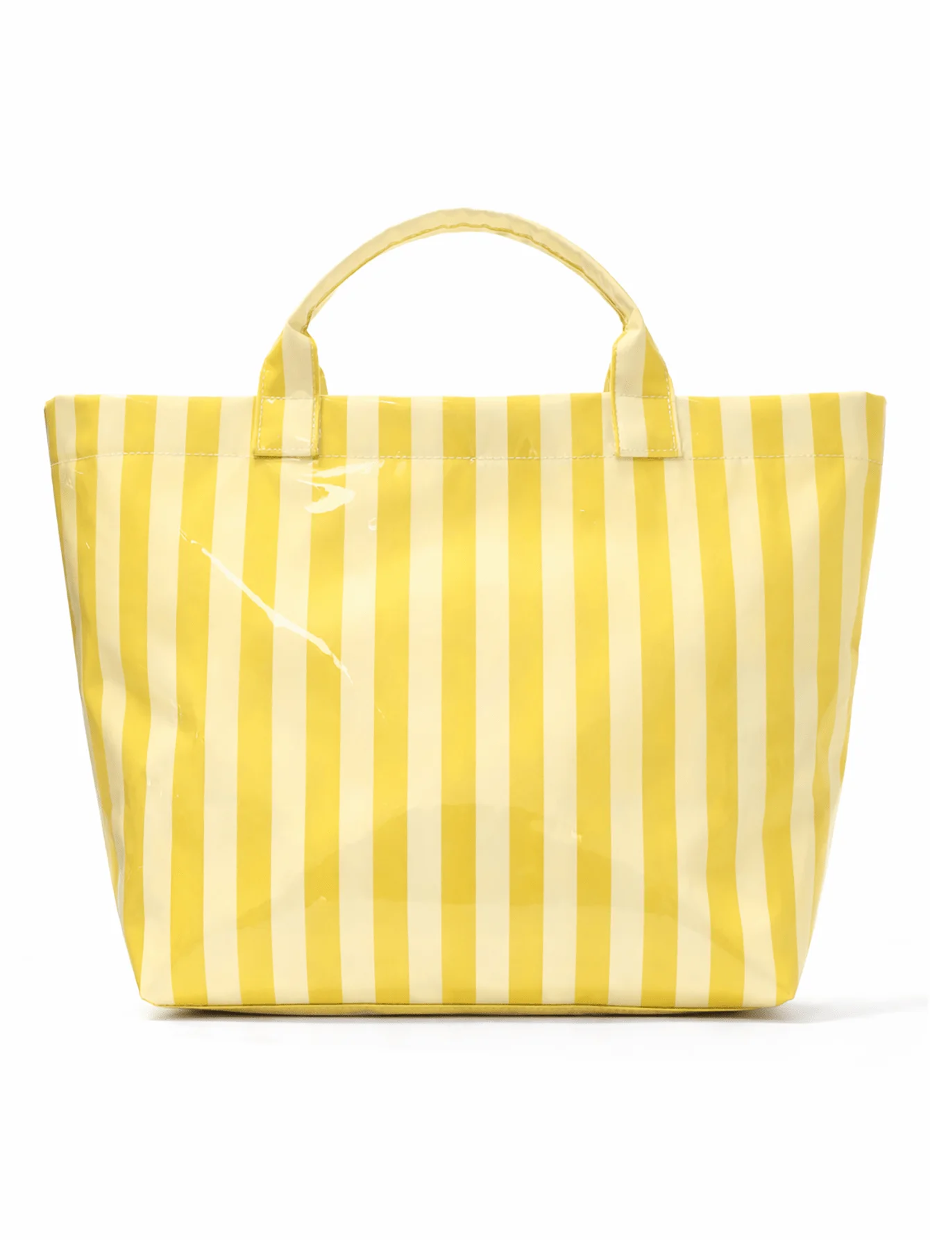 Striped Waterproof Tote Bag with Large Capacity Beach and Travel Design