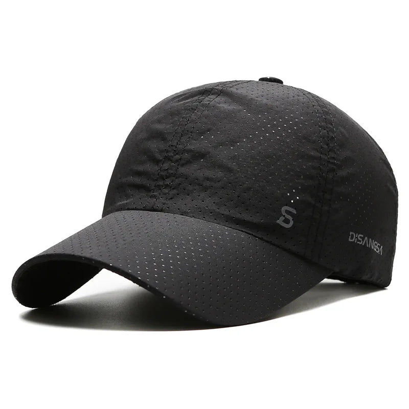 Unisex Quick Dry Baseball Cap with Breathable Design for Outdoor Sports and Everyday Wear