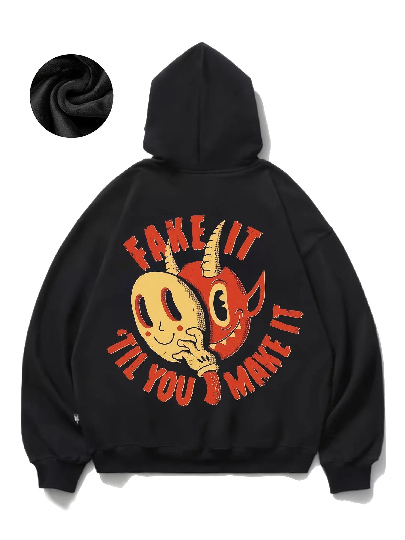 Retro Anime Oversized Hoodie with Manga Cartoon Streetwear Design