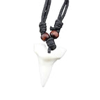 Shark Tooth Pendant Necklace Tribal Alternative Statement Fashion Jewelry