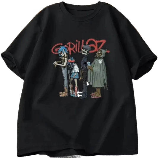 Retro Anime Streetwear Oversized Vintage Graphic Tee