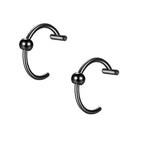Punk Clip On Lip and Nose Ring Set for Alternative Looks