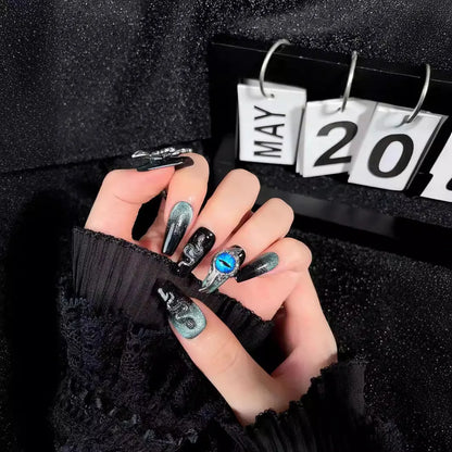 Mystic Gothic 3D Nail Charm Set with Alternative Statement Art Details