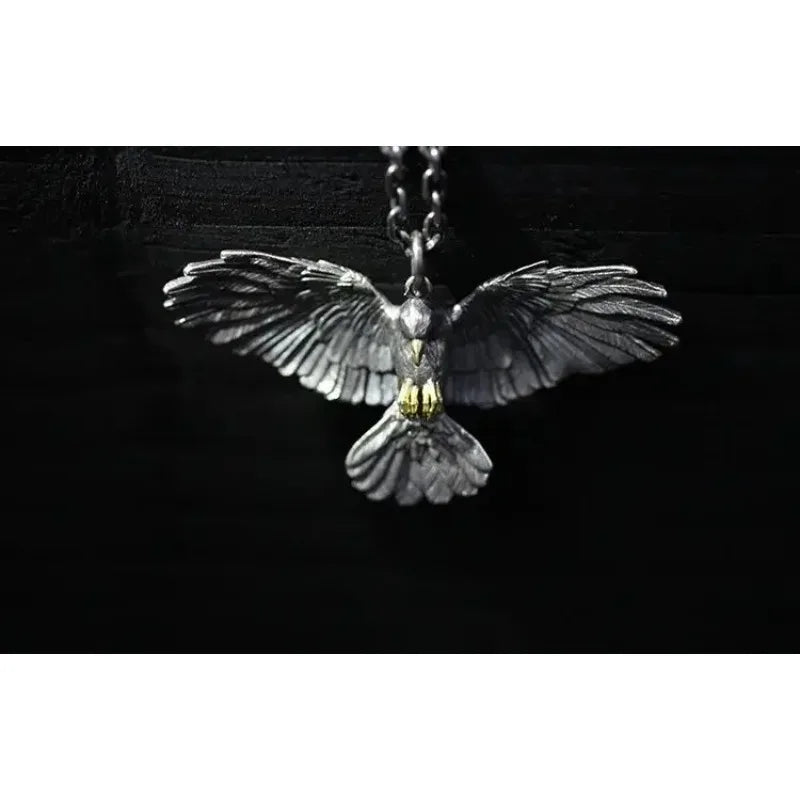 Gothic Raven Pendant Necklace for Dark Alternative Fashion