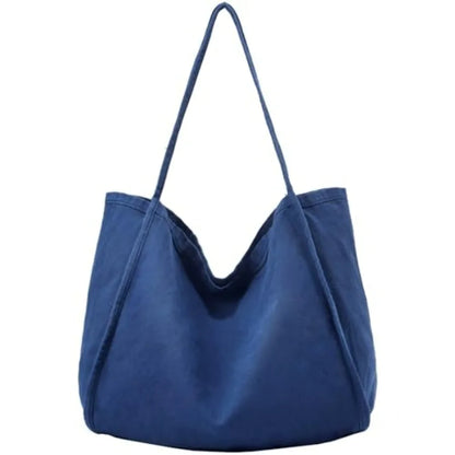 Large Slouchy Canvas Hobo Tote Bag with Relaxed Everyday Shoulder Design