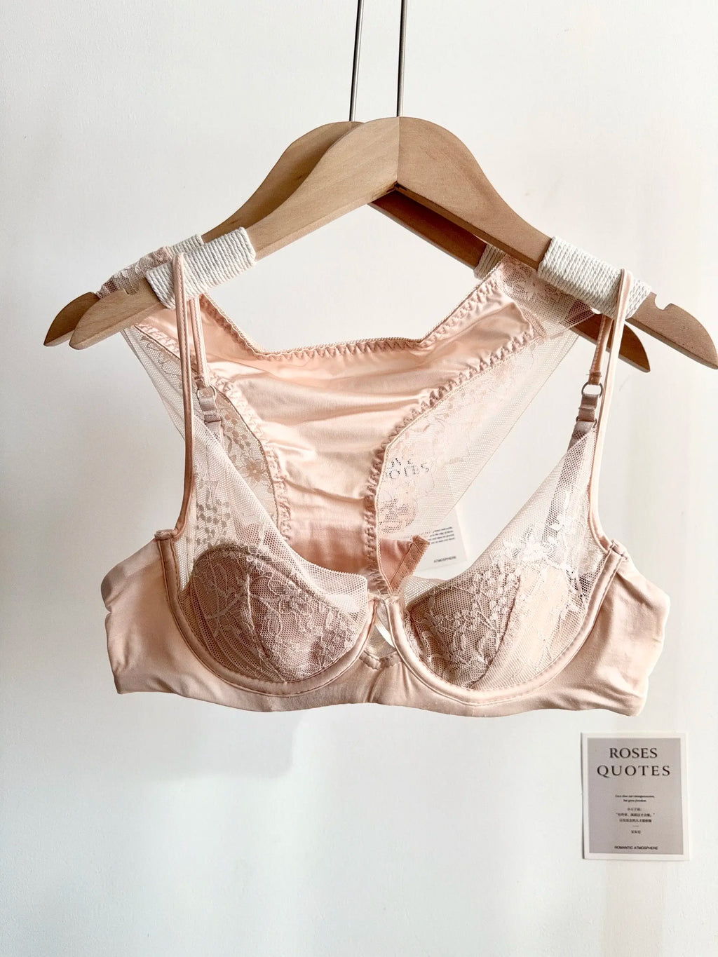 French-Inspired Satin and Lace Demi Balconette Bra and Panty Set
