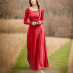 Vintage Inspired Gothic Princess Maxi Dress with Elegant Alternative Silhouette