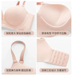 Minimalist Beige Seamless Wire-Free Bra and Brief Set