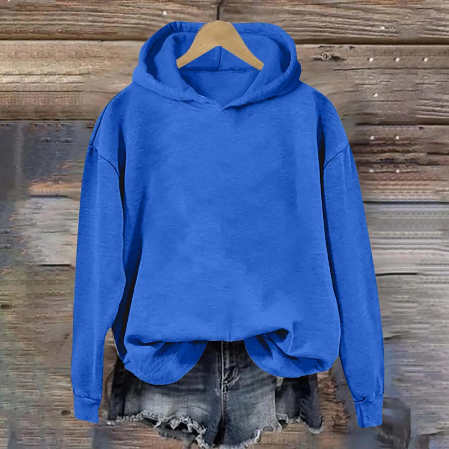 Oversized Minimalist Pullover Hoodie with Relaxed Fit for Everyday Casual Streetwear