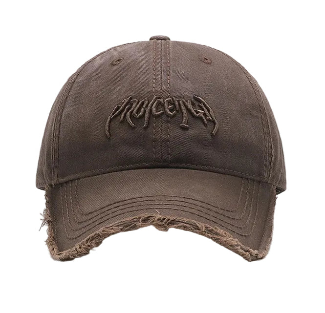 Vintage Distressed Embroidered Baseball Cap with Adjustable Fit for Contemporary Streetwear Fashion