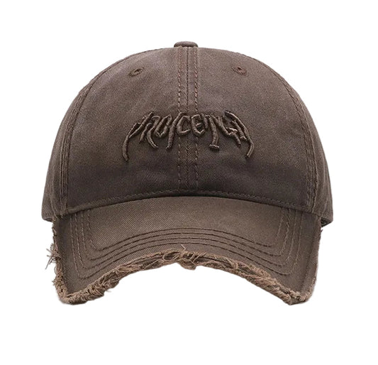 Vintage Distressed Embroidered Baseball Cap with Adjustable Fit for Contemporary Streetwear Fashion
