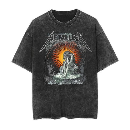 Anime Goth Infernal Oversized Vintage Graphic Streetwear Shirt