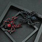 Gothic Crystal Spider Brooch for Dark Feminine and Alternative Styling