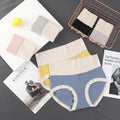 Six-Piece High-Waisted Modal Blend Color-Block Brief Set