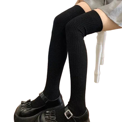 Ribbed Knee High Socks with Soft Stretch Knit for Everyday Casual Fashion Styling