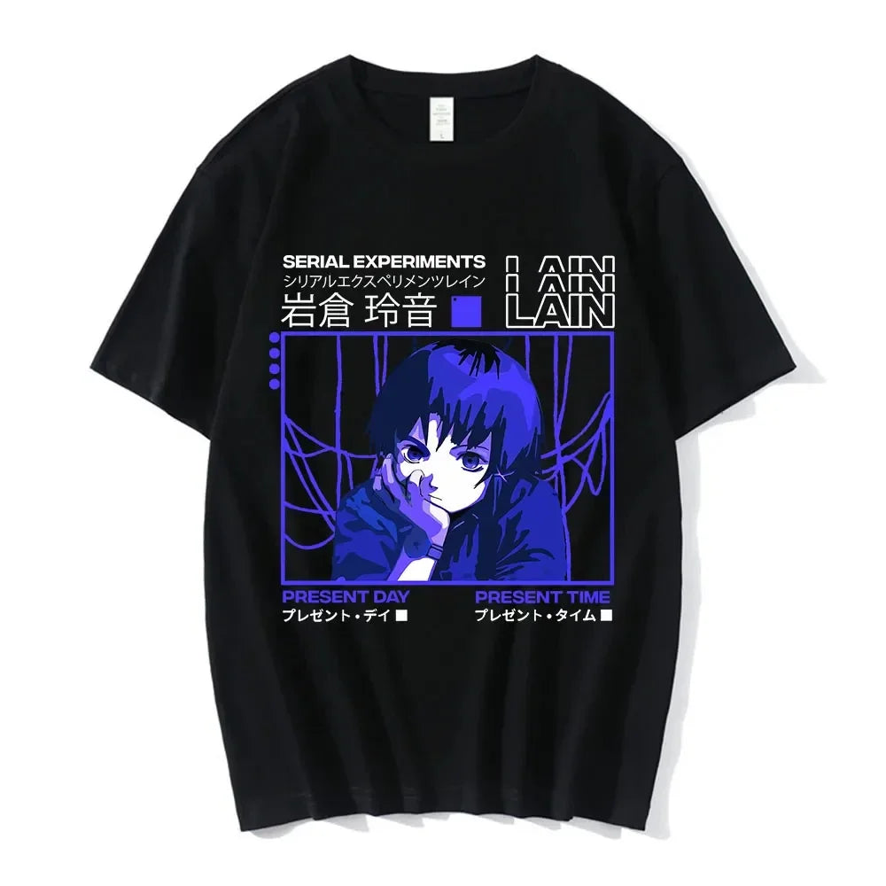 Dark Cyber Anime Oversized Alternative Streetwear Graphic Shirt