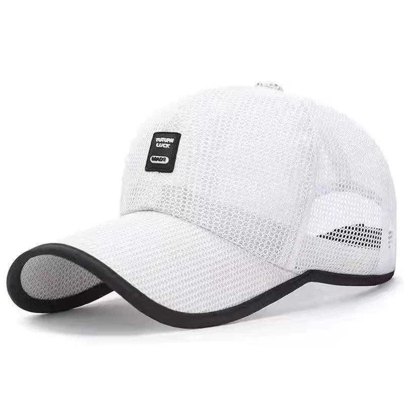 Unisex Breathable Mesh Baseball Cap with Snapback Closure for Casual Outdoor Streetwear Style
