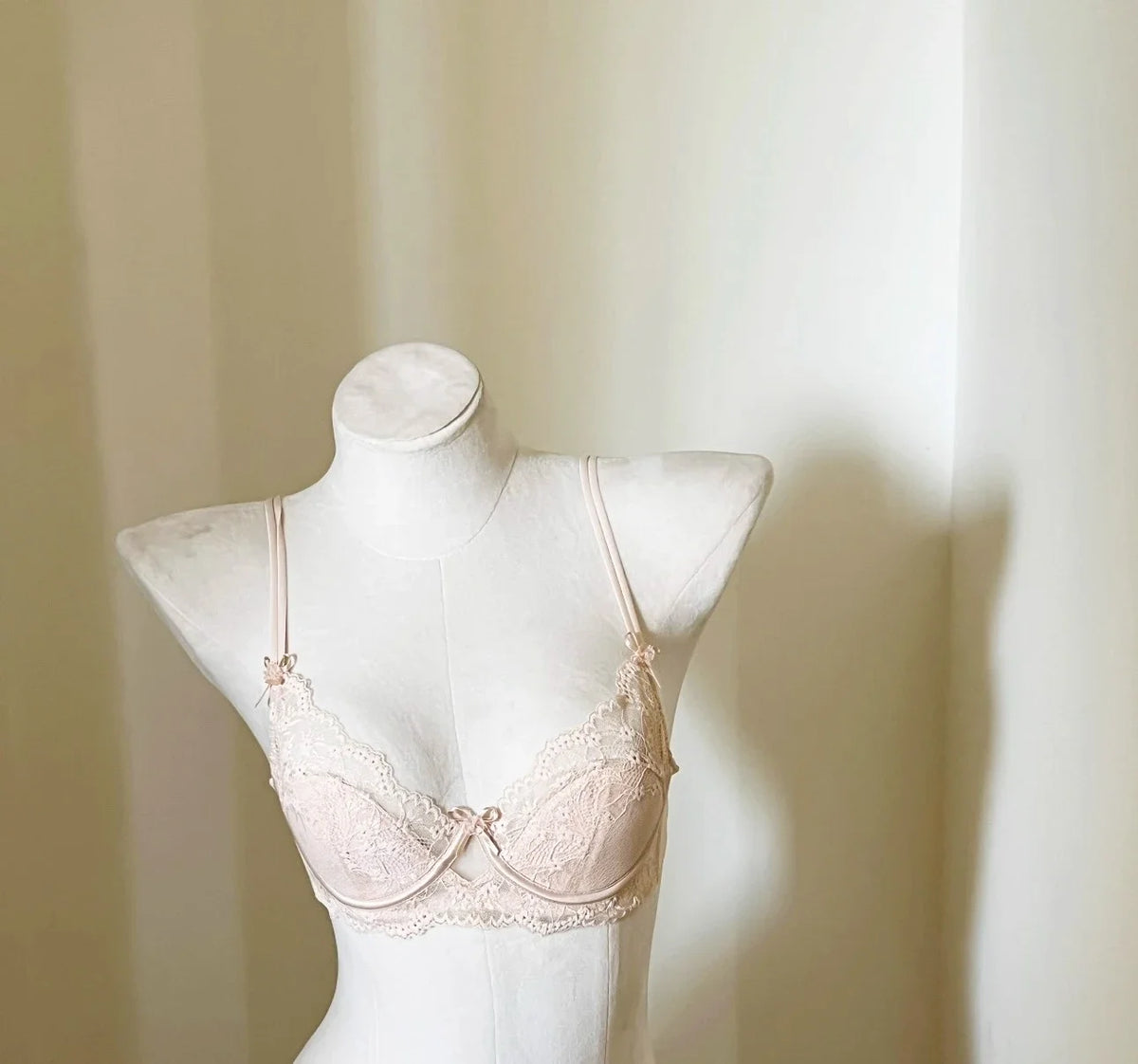 French Eyelash Lace Balconette Demi Bra and Sheer Low-Rise Hipster Panty Set
