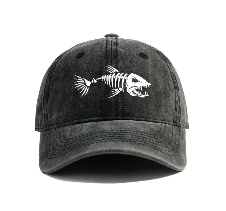 Unisex Vintage Washed Baseball Cap with Graphic Embroidery for Casual Outdoor Streetwear Style