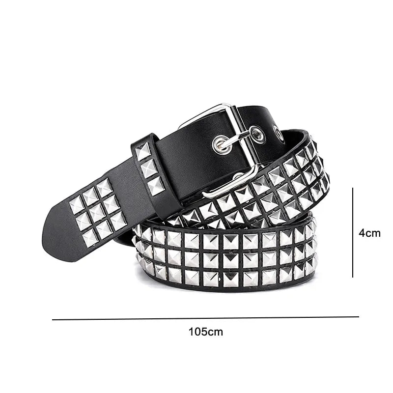 Studded Bullet Detail Belt for Gothic, Punk and Alternative Fashion
