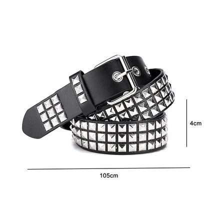 Studded Bullet Detail Belt for Gothic, Punk and Alternative Fashion