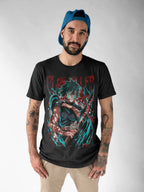 Chaos Anime Goth Oversized Manga Streetwear Graphic T-Shirt