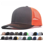 Unisex Breathable Trucker Baseball Cap with Mesh Back for Casual Outdoor Everyday Wear