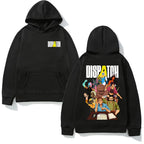 Anime Adventure Graphic Hoodie with Retro Manga Streetwear Design