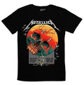 Oversized Skull and Explosive Graphic Cotton T-Shirt with Vintage Streetwear Appeal