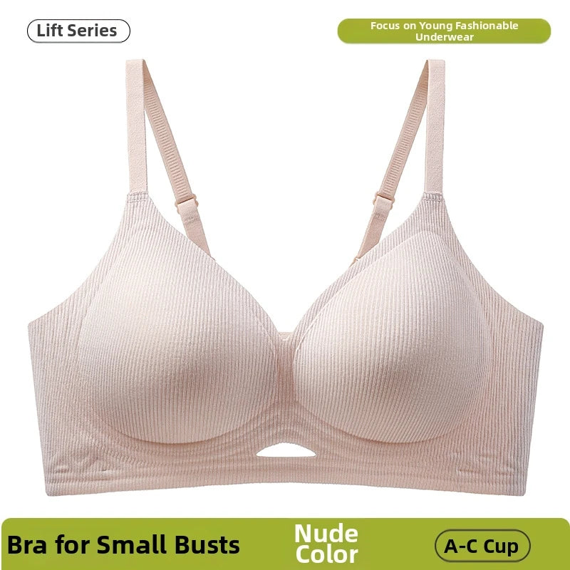 Heathered Grey Ribbed Maternity Bra with Sporty Lettered Straps