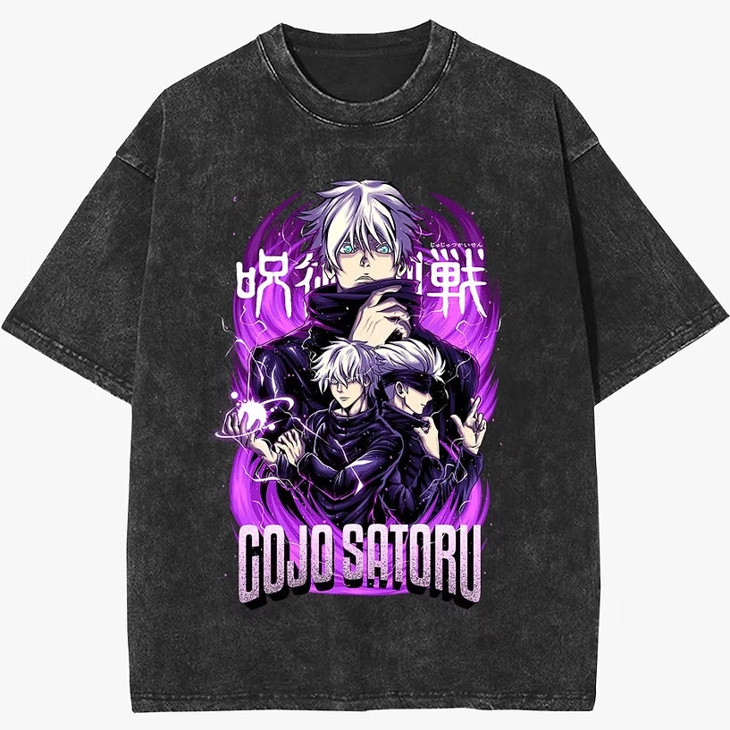 Anime Mystic Sorcerer Manga Graphic Vintage Oversized Streetwear Cotton Tee