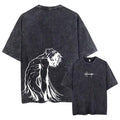 Oversized Anime Goth Streetwear T-Shirt with Dark Phantom Manga Artwork