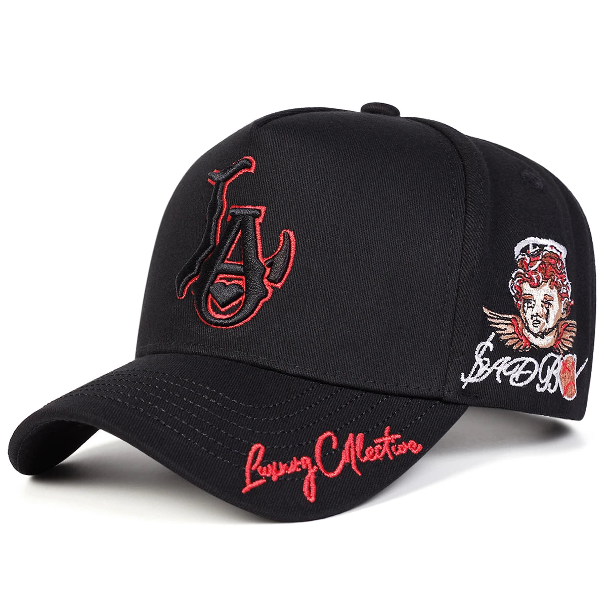 Decorative Embroidered Adjustable Baseball Cap for Contemporary Casual Streetwear Everyday Fashion Style
