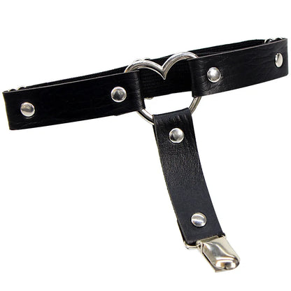 Punk Harness Thigh Garter Belt Alternative Gothic Statement Leg Accessory
