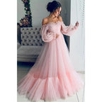 Ethereal Puff Sleeve Maxi Dress with Romantic Flowing Silhouette