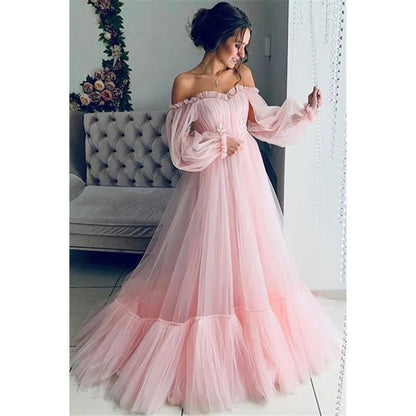 Ethereal Puff Sleeve Maxi Dress with Romantic Flowing Silhouette