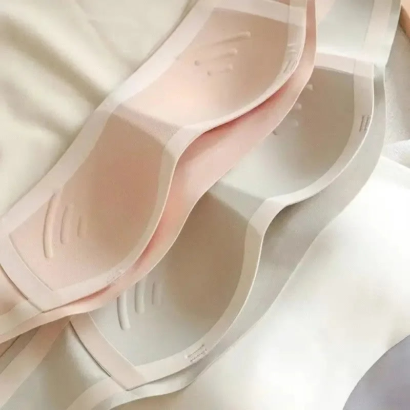 Seamless Strapless Tube Top Bra with Hook-and-Eye Back Closure