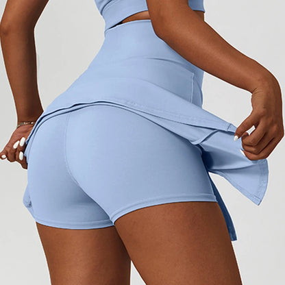 High Waist Athletic Skort with Stretch Comfort Activewear Mini Design