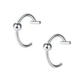 Punk Clip On Lip and Nose Ring Set for Alternative Looks