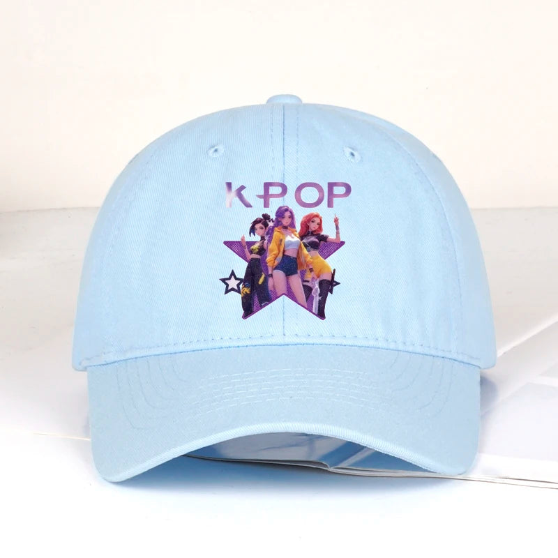 Graphic Embroidered Dad Cap Adjustable Curved Brim Streetwear Baseball Hat