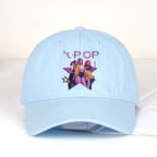 Graphic Embroidered Dad Cap Adjustable Curved Brim Streetwear Baseball Hat