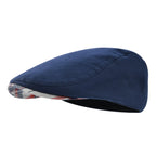 Classic Linen Flat Cap for Everyday Casual Vintage Inspired Four Season Fashion Style