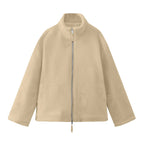 Women's Plush Half Zip Fleece Pullover with Relaxed Contemporary Casual Streetwear Fit